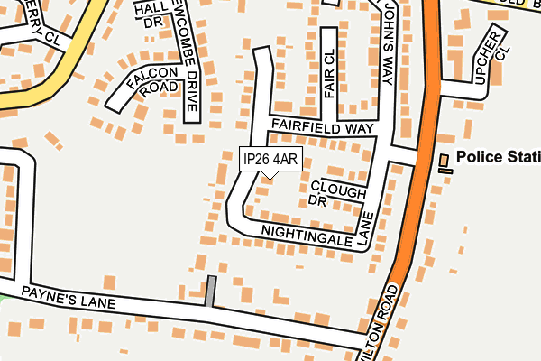 IP26 4AR map - OS OpenMap – Local (Ordnance Survey)
