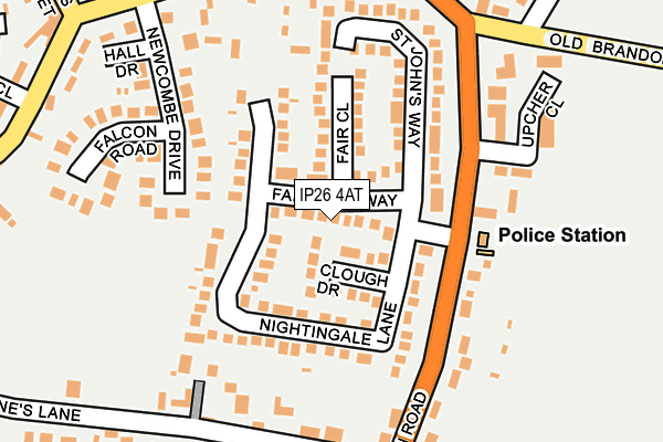 IP26 4AT map - OS OpenMap – Local (Ordnance Survey)