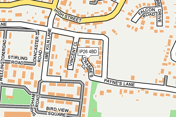 IP26 4BD map - OS OpenMap – Local (Ordnance Survey)