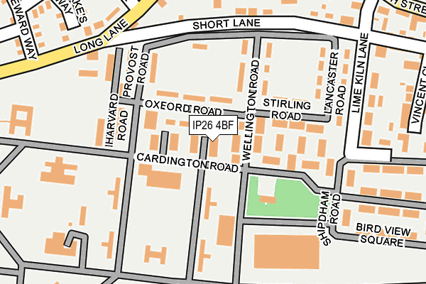 IP26 4BF map - OS OpenMap – Local (Ordnance Survey)