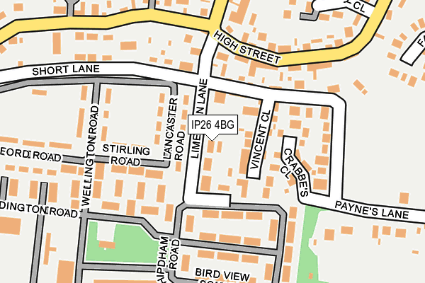 IP26 4BG map - OS OpenMap – Local (Ordnance Survey)