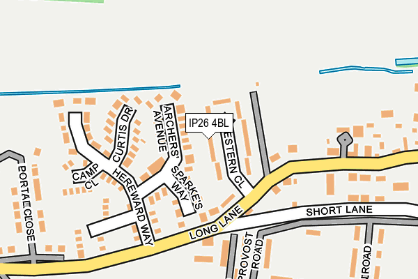 IP26 4BL map - OS OpenMap – Local (Ordnance Survey)