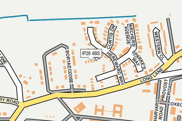 IP26 4BS map - OS OpenMap – Local (Ordnance Survey)