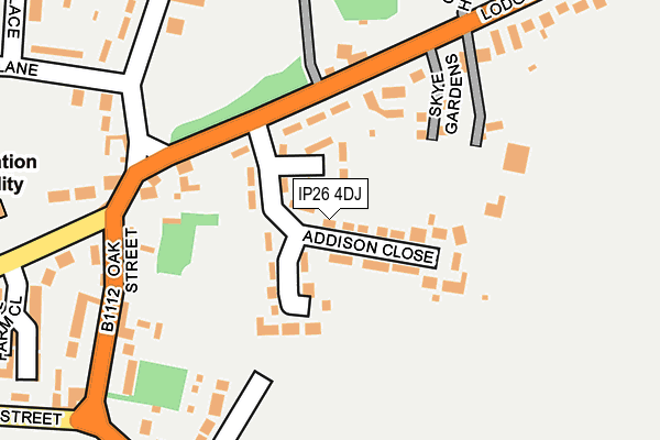 IP26 4DJ map - OS OpenMap – Local (Ordnance Survey)