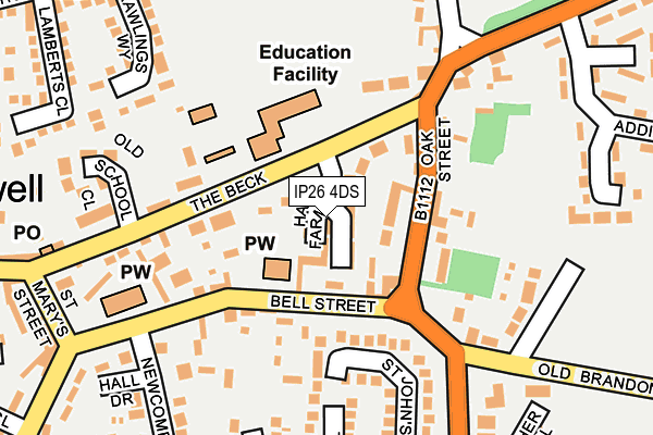 IP26 4DS map - OS OpenMap – Local (Ordnance Survey)