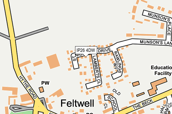 IP26 4DW map - OS OpenMap – Local (Ordnance Survey)