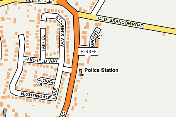 IP26 4EF map - OS OpenMap – Local (Ordnance Survey)