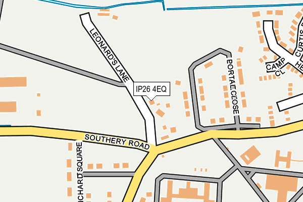 IP26 4EQ map - OS OpenMap – Local (Ordnance Survey)