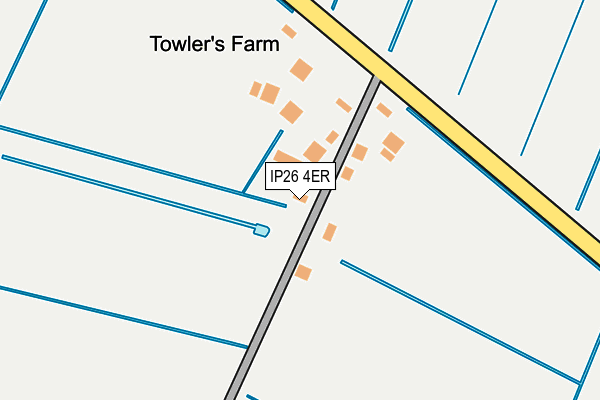 IP26 4ER map - OS OpenMap – Local (Ordnance Survey)