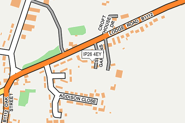 IP26 4EY map - OS OpenMap – Local (Ordnance Survey)