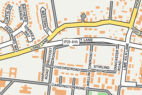 IP26 4HA map - OS OpenMap – Local (Ordnance Survey)