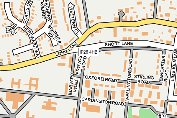 IP26 4HB map - OS OpenMap – Local (Ordnance Survey)