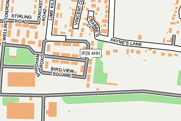 IP26 4HH map - OS OpenMap – Local (Ordnance Survey)