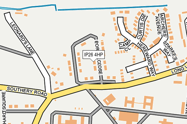 IP26 4HP map - OS OpenMap – Local (Ordnance Survey)