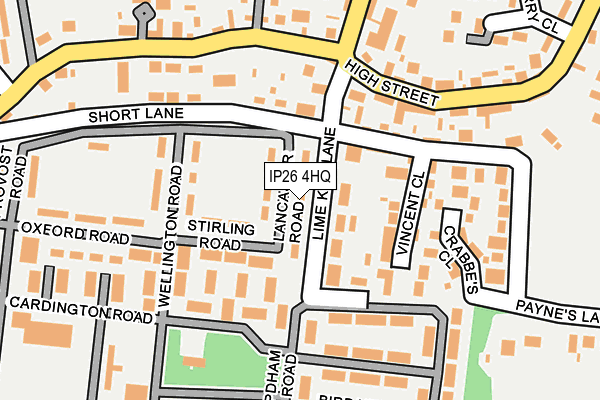 IP26 4HQ map - OS OpenMap – Local (Ordnance Survey)