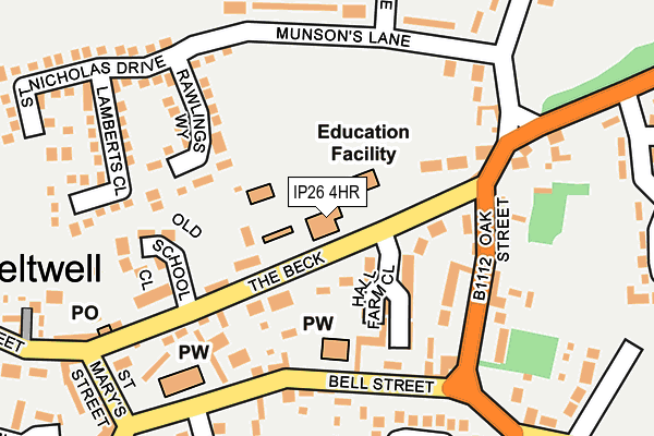 IP26 4HR map - OS OpenMap – Local (Ordnance Survey)