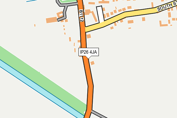 IP26 4JA map - OS OpenMap – Local (Ordnance Survey)