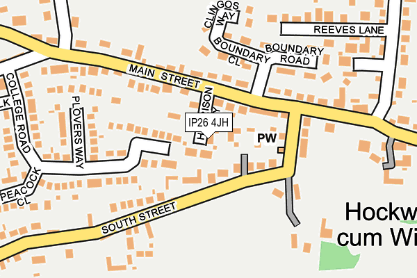 IP26 4JH map - OS OpenMap – Local (Ordnance Survey)