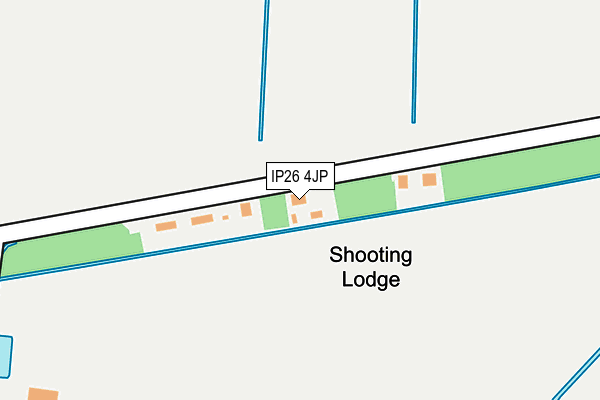 IP26 4JP map - OS OpenMap – Local (Ordnance Survey)
