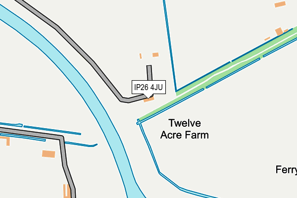 IP26 4JU map - OS OpenMap – Local (Ordnance Survey)