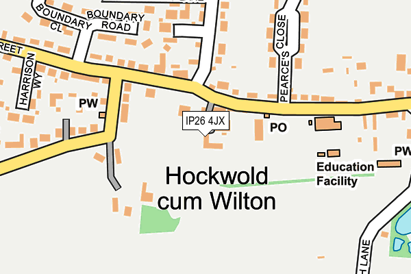 IP26 4JX map - OS OpenMap – Local (Ordnance Survey)