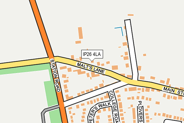 IP26 4LA map - OS OpenMap – Local (Ordnance Survey)