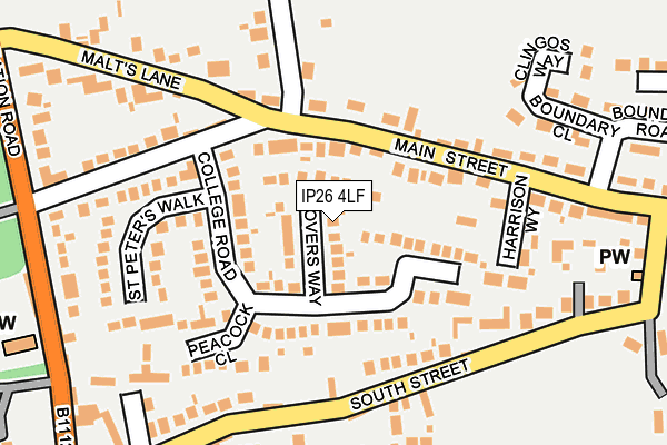 IP26 4LF map - OS OpenMap – Local (Ordnance Survey)