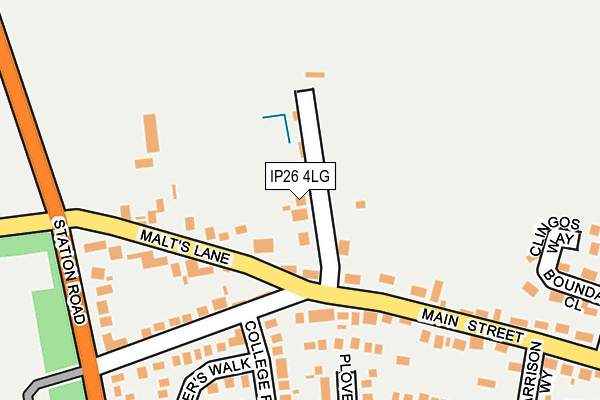 IP26 4LG map - OS OpenMap – Local (Ordnance Survey)