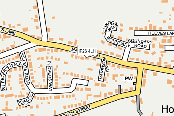 IP26 4LH map - OS OpenMap – Local (Ordnance Survey)
