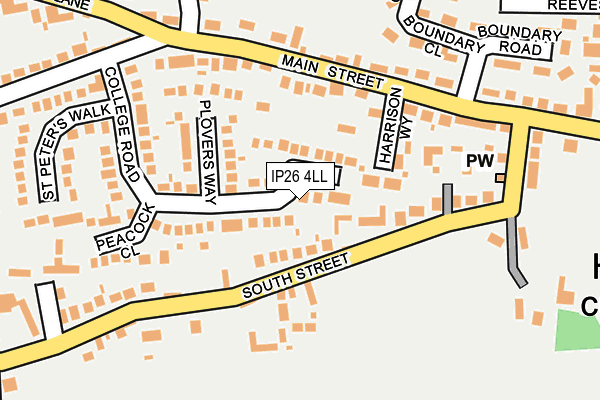 IP26 4LL map - OS OpenMap – Local (Ordnance Survey)