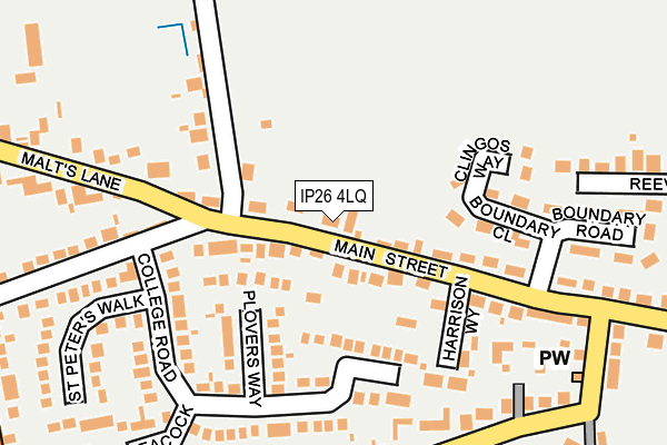 IP26 4LQ map - OS OpenMap – Local (Ordnance Survey)