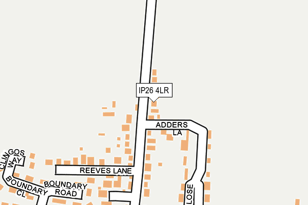 IP26 4LR map - OS OpenMap – Local (Ordnance Survey)