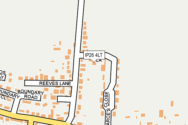 IP26 4LT map - OS OpenMap – Local (Ordnance Survey)