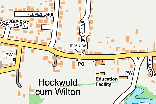 IP26 4LW map - OS OpenMap – Local (Ordnance Survey)