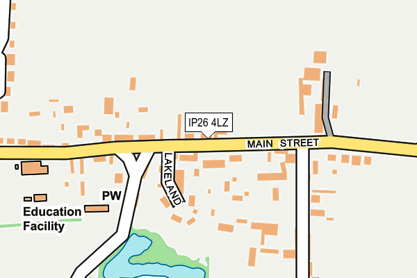 IP26 4LZ map - OS OpenMap – Local (Ordnance Survey)