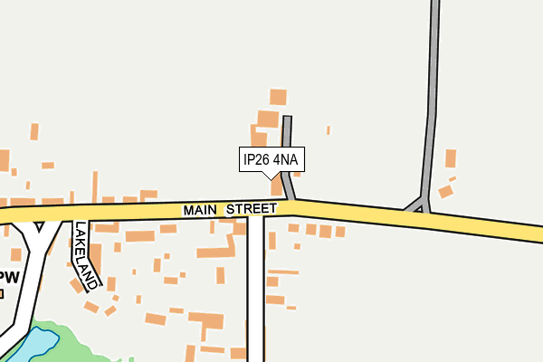 IP26 4NA map - OS OpenMap – Local (Ordnance Survey)