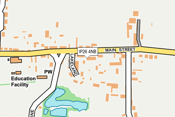 IP26 4NB map - OS OpenMap – Local (Ordnance Survey)