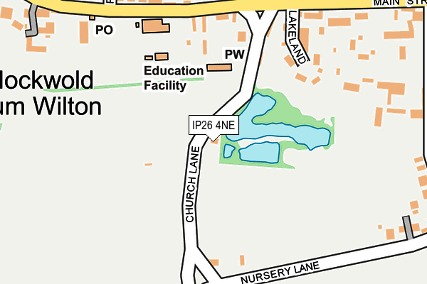 IP26 4NE map - OS OpenMap – Local (Ordnance Survey)