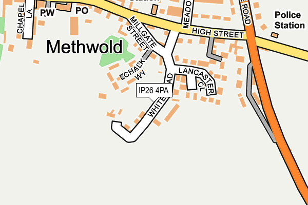 IP26 4PA map - OS OpenMap – Local (Ordnance Survey)