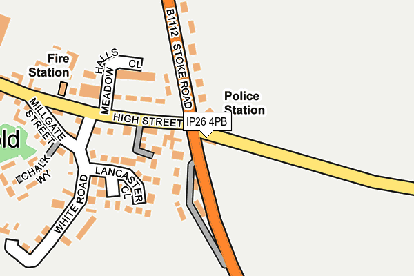 IP26 4PB map - OS OpenMap – Local (Ordnance Survey)