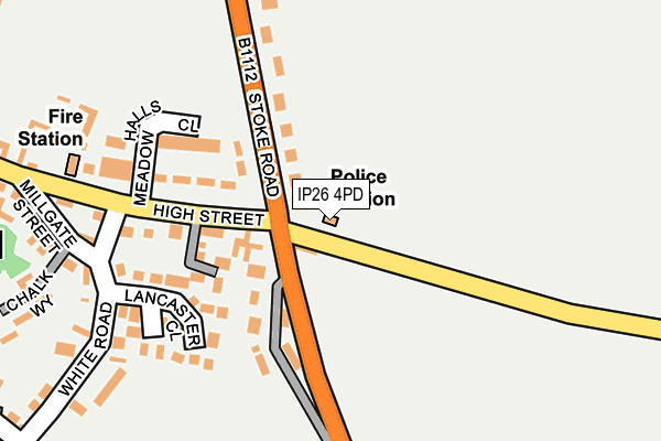 IP26 4PD map - OS OpenMap – Local (Ordnance Survey)