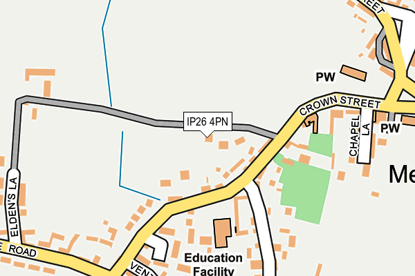 IP26 4PN map - OS OpenMap – Local (Ordnance Survey)
