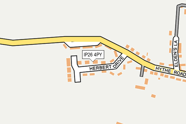 IP26 4PY map - OS OpenMap – Local (Ordnance Survey)