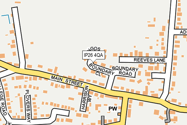 IP26 4QA map - OS OpenMap – Local (Ordnance Survey)