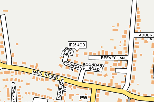 IP26 4QD map - OS OpenMap – Local (Ordnance Survey)