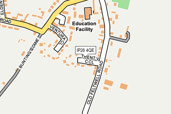 IP26 4QE map - OS OpenMap – Local (Ordnance Survey)