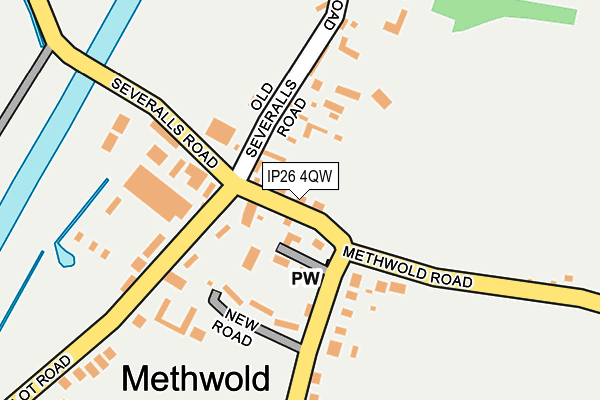 IP26 4QW map - OS OpenMap – Local (Ordnance Survey)