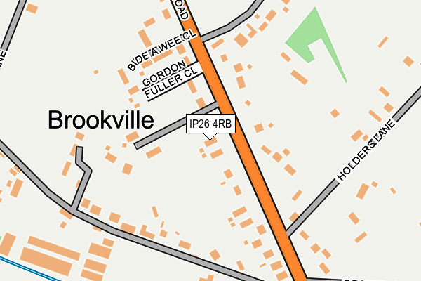 IP26 4RB map - OS OpenMap – Local (Ordnance Survey)