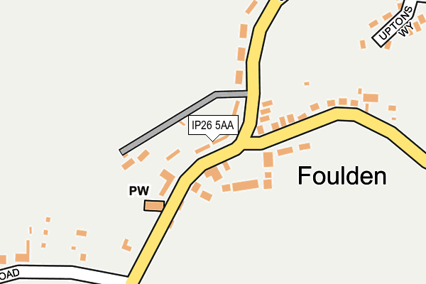 IP26 5AA map - OS OpenMap – Local (Ordnance Survey)