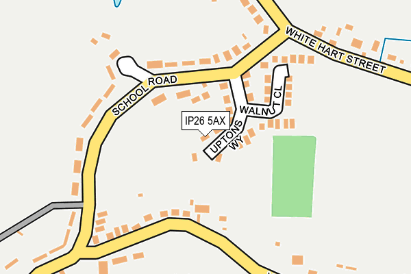 IP26 5AX map - OS OpenMap – Local (Ordnance Survey)